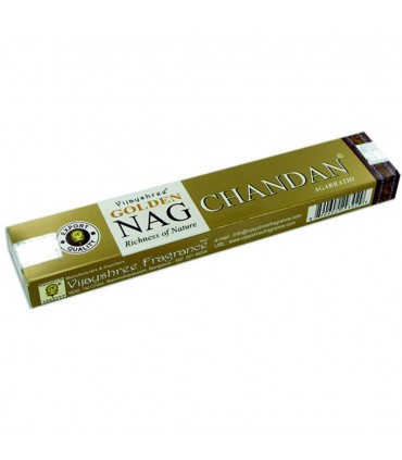 Encens Nag Chandan Masala - Bâtonnets - Série Dorée - 15 gr
