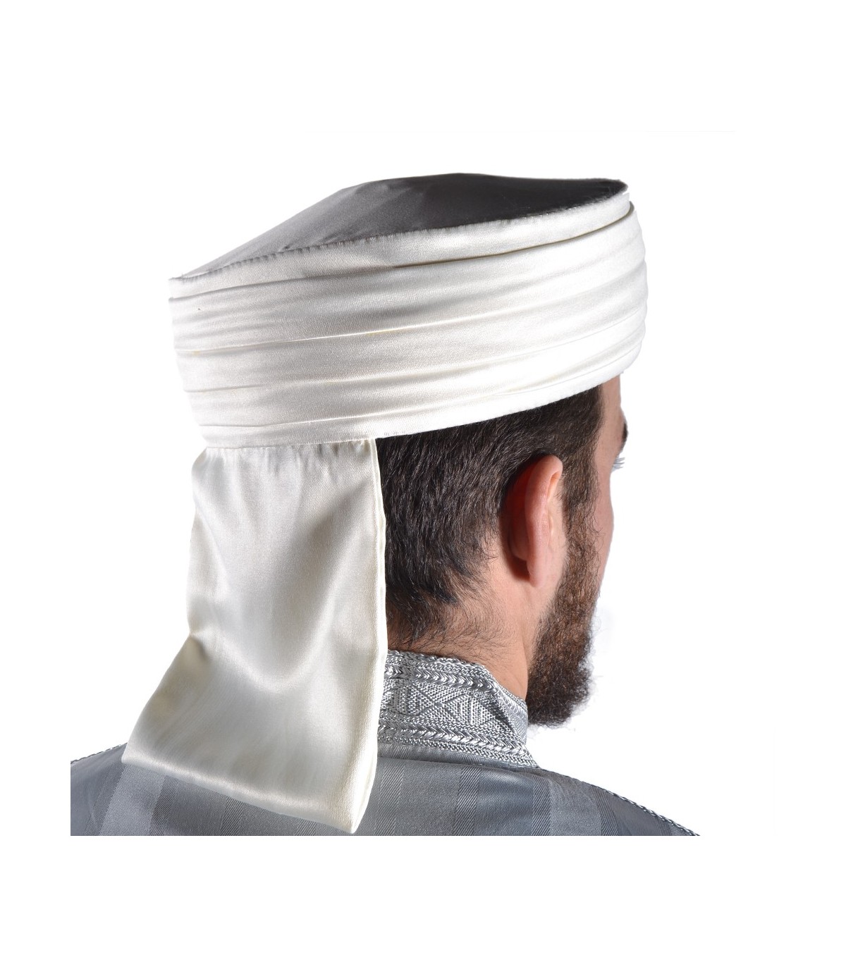 Sombrero Turbante Árabe Blanco Para Adulto – Accesorio De Poliéster Para Disfraces Y Fiestas Temáticas, De Atosa