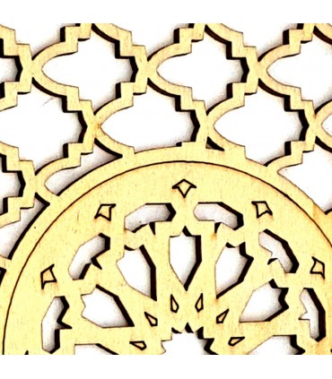Arabic Decoration Lattice - Laminated Wood Laser Cut - Model 16