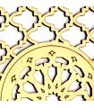 Decorazione Araba a Griglia - Legno Laminato Taglio Laser - Modello 16