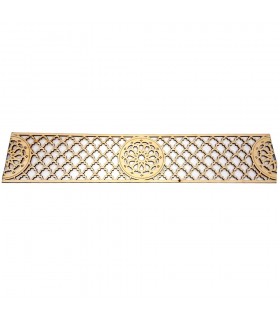 Grade de Decoração Árabe - Madeira Laminada Cortada a Laser - Modelo 16