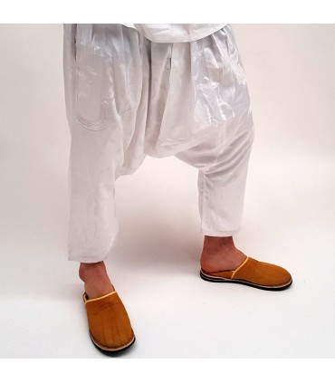 Arab Bombacho Trousers - Floral design fabric - Men - Bazan model