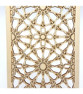 Grade de Decoração Árabe - Madeira Laminada Corte a Laser - Modelo 17