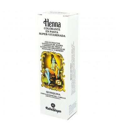 Henna Colorante En Pasta Super Vitaminada - Quinquina - RADHE SHYAM - 200 ml-