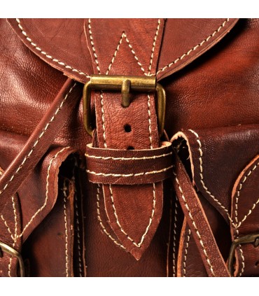 Mochila Cuerto Artesanal - 4 Bolsillos - Modelo Hasam
