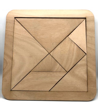 Tangram Gigante de Madera 40 cm - Ingenio y Habilidad