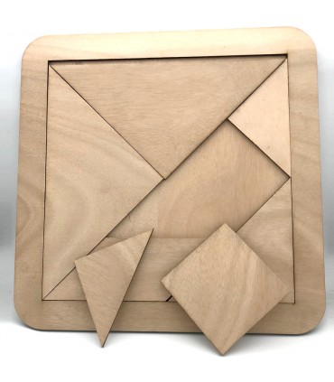 Tangram Gigante de Madera 40 cm - Ingenio y Habilidad
