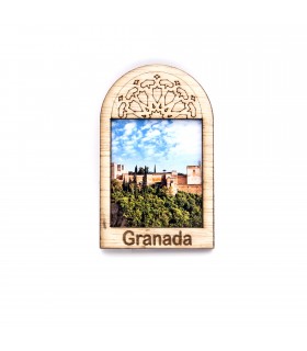 Ventanita Madera souvenir Granada Alhamnbra