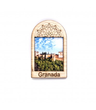 Ventanita Madera souvenir Granada Alhamnbra