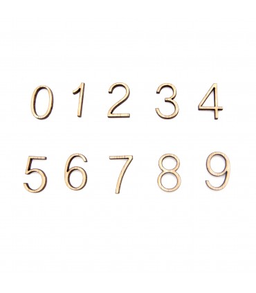 Número de madera - Corte por Laser