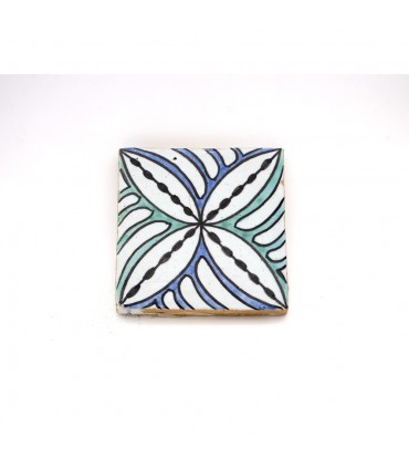 Azulejo Andalusí - Zellige Mosaico Nazari - 10 x 10cm - Artesanal - Modelo 69