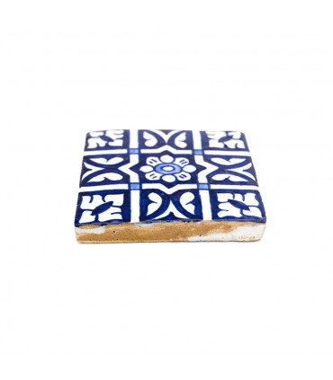 Azulejo Andalusí - 10 cm - Fabrication artisanale - Modèle 73 en ligne