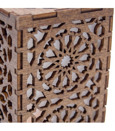 Mini Alhambra Lantern - Wood - Led