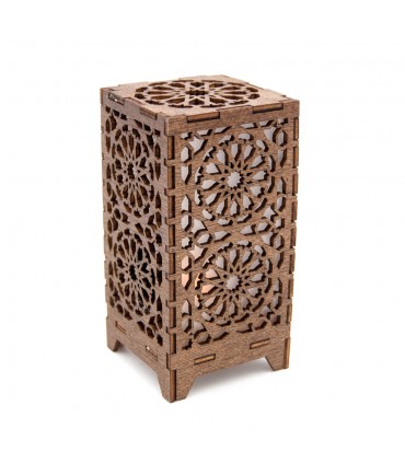 Mini Alhambra Lantern - Wood - Led