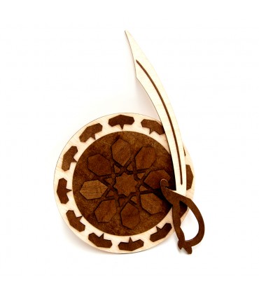 Conjunto de Escudo y Espada Moros - Madera