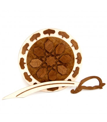 Conjunto de Escudo y Espada Moros - Madera