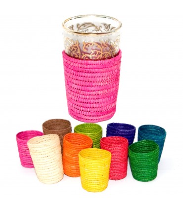 Artisan Tea Glass Cover - Raffia - Verschiedene Farben - Smooth Model