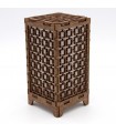 Wooden Candle Holder Candlestick Lantern Mini Geometric Openwork Design - Laser Cutting and Engraving - Led