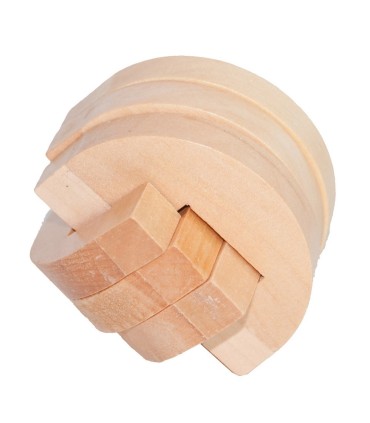 Giocare Media Luna - legno - arguzia - puzzle - 6 x 6 cm