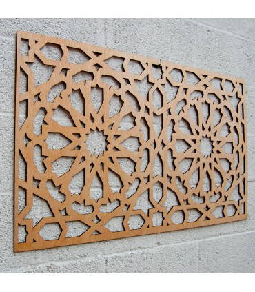 Wooden Lattice - Alhambra Design - 100 x 60 cm