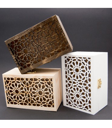 Coffret en bois avec treillis en bois Andalous - Modèle Albaicín