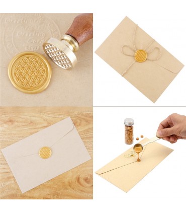 Siegel Bronze Medaillon Wachs Buchstaben Wachs - Blumenleben 2