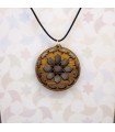 Openwork Olive Wood Pendant - Nasrid Alhambra Design