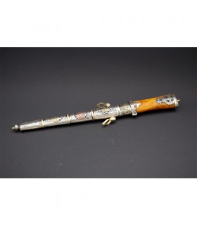 Arab Dagger Deluxe Tamasikh - Alpaca in bronzo e ottone - 32 cm