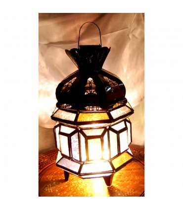 Tavolo lampada vetro rettangoli - colori - Andalusian - arabo