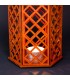 Farol Madera Geométrico - Modelo Sajara - 19 cm