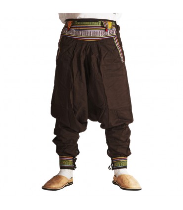 Oriental Bombacho Pant - Arabic Tapestry Decoration - Unisex