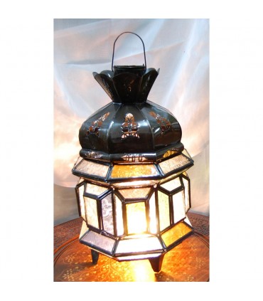 Tavolo lampada vetro rettangoli - colori - Andalusian - arabo