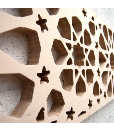 Wood Lattice Headboard - 168 x 36 x 3 cm - Samai Model