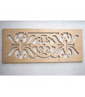 Tête de lit en bois avec treillis - 200 x 83 x 3 cm - Modèle Asjar