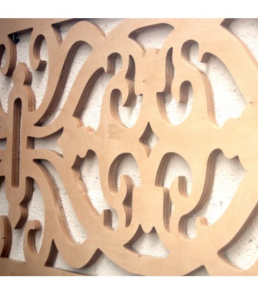 Wood Lattice Headboard - 200 x 83 x 3 cm - Asjar Model