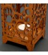 Kerzenhalterlaterne aus Holz - Modell Sahara - 19 cm