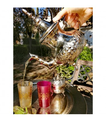 Gravado árabes Mesa - destacável - 2-Tone - 4 Tamanhos