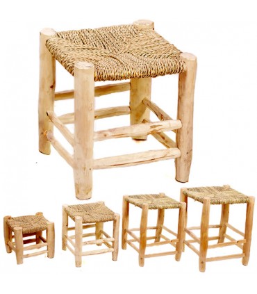 Banquinho Artisan Esparto Wood