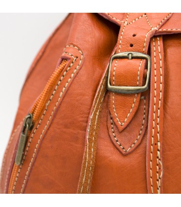 Mochila Cuero - 4 Bolsillos - 100% Cuero - Modelo SAGUIR