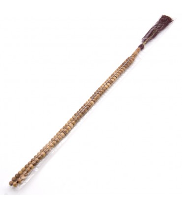 100 palline di legno Tasbih - Sandalo - 40 cm - Ottima qualità