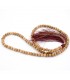 Bois de Tasbih 100 boules - Bois de santal - 40 cm - Grande qualité