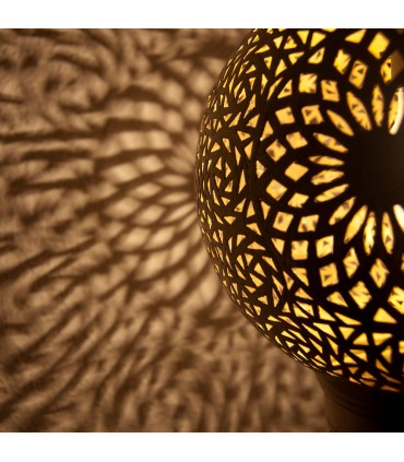 Lampada da soffitto traforata in ottone traforato DELUXE - Modello Dubai - 80 cm