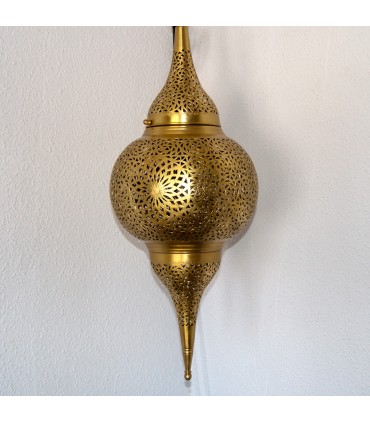 Plafoniera traforata in ottone - Modello Dubai - 80 cm