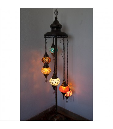 Türkische Lampe - Floor - Höhe 110 cm - Murano Glas - Mosaik
