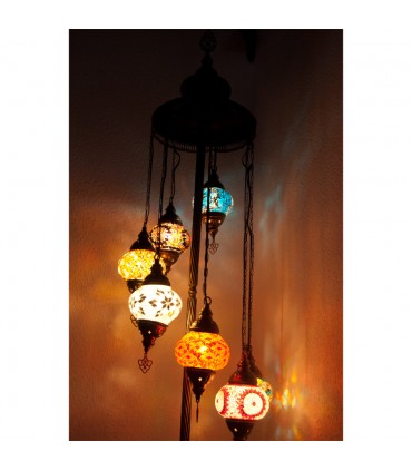 Türkische Lampe - Floor - Höhe 110 cm - Murano Glas - Mosaik