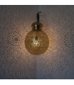 Lampada da soffitto traforata in ottone traforato DELUXE - Modello Qatar - 35 cm