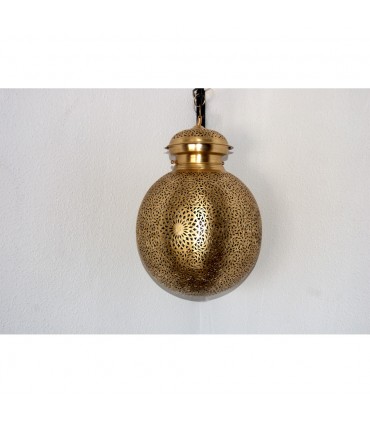 Plafonnier ajouré en laiton DELUXE - Modèle Qatar - 35 cm