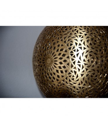 Lampada da soffitto traforata in ottone traforato DELUXE - Modello Qatar - 35 cm