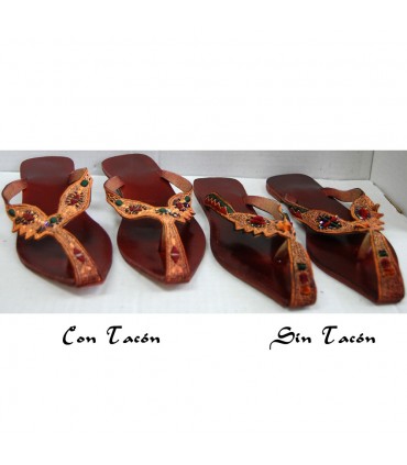 Femme de sandal rouge - avec ou sans talon N 38-43