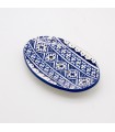 Porte-savon en céramique - Design berbère - Modèle Fès - 14 cm
